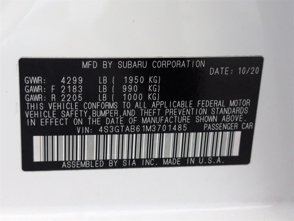 used 2021 Subaru Impreza car, priced at $15,988