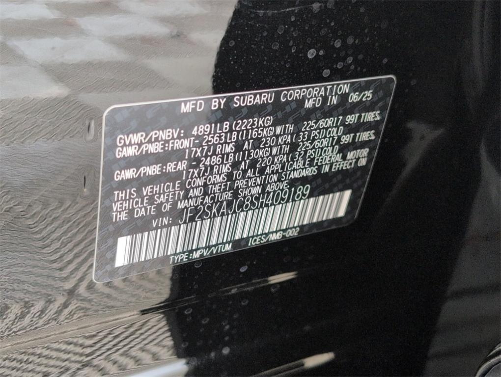 new 2025 Subaru Forester car, priced at $39,896
