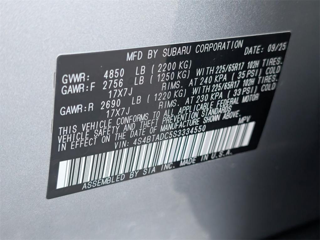 new 2025 Subaru Outback car, priced at $36,610