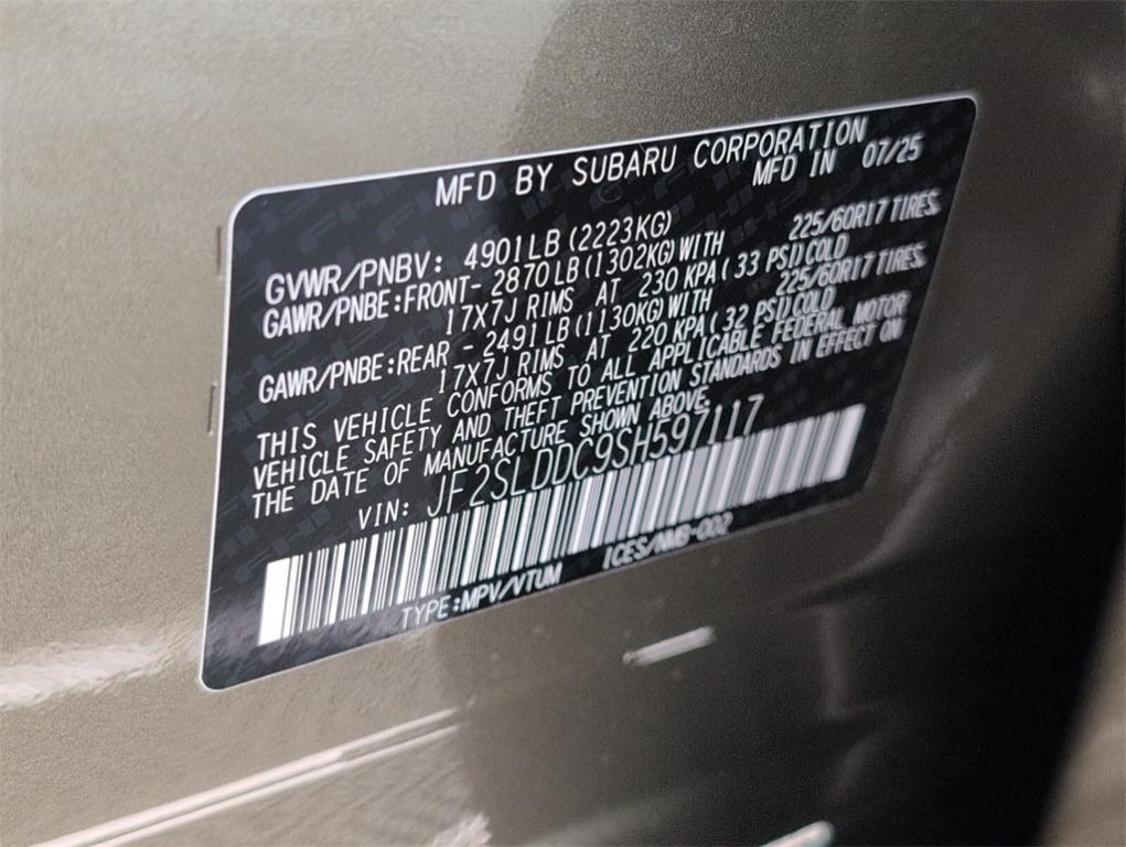 new 2025 Subaru Forester car, priced at $36,892