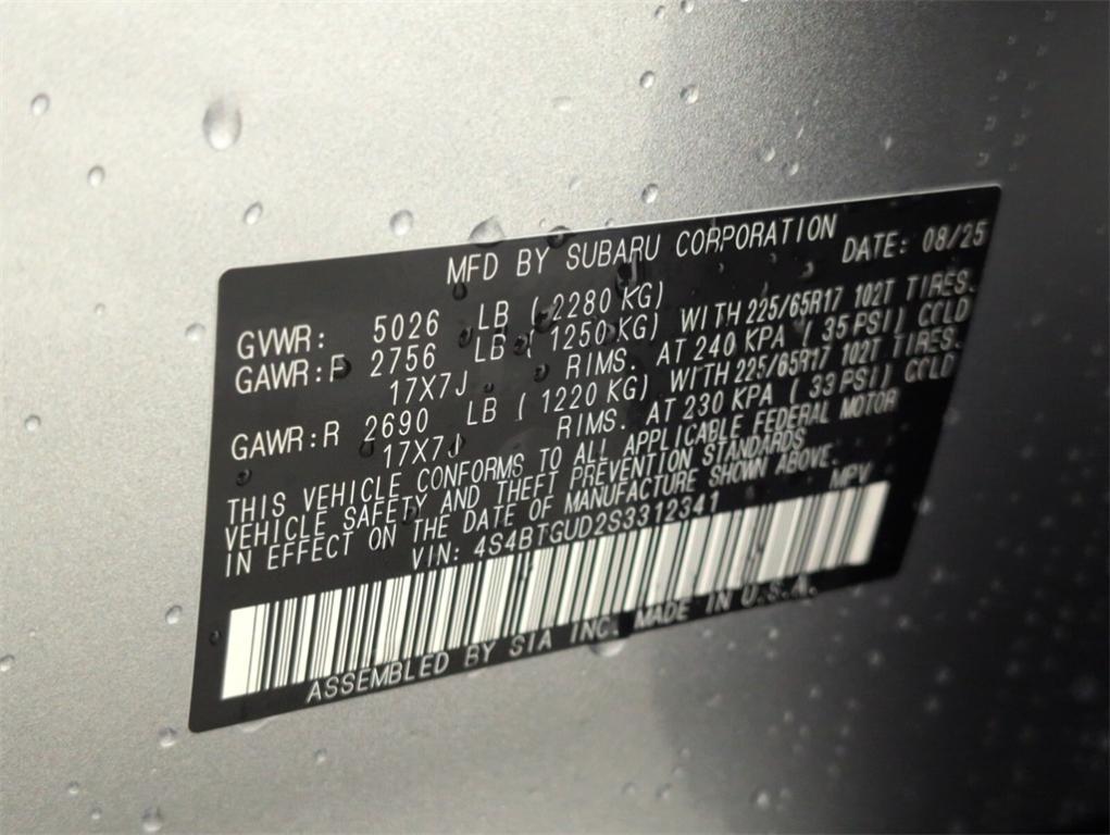 new 2025 Subaru Outback car, priced at $43,852