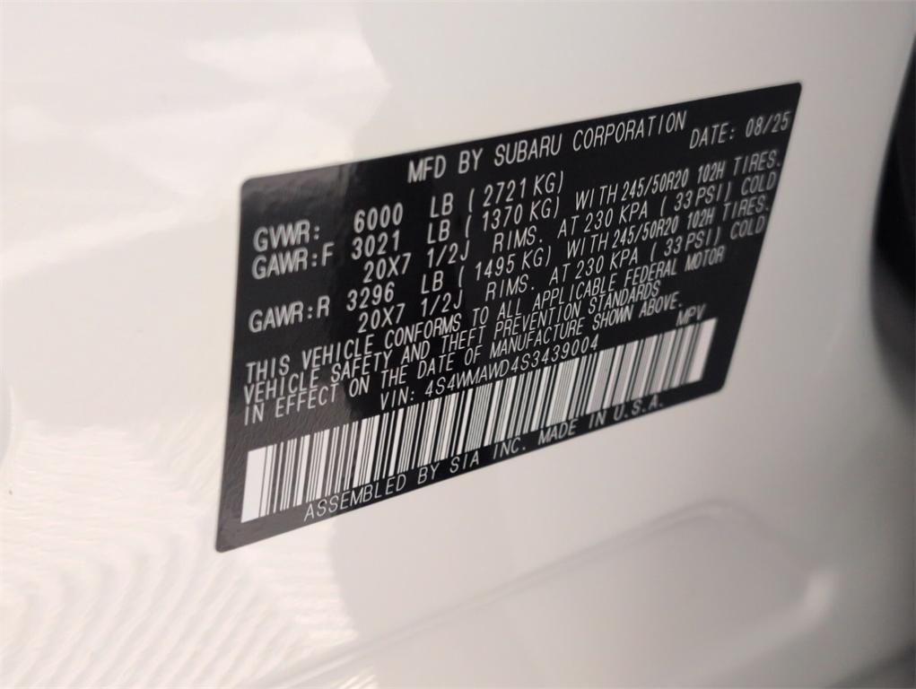 new 2025 Subaru Ascent car, priced at $53,515