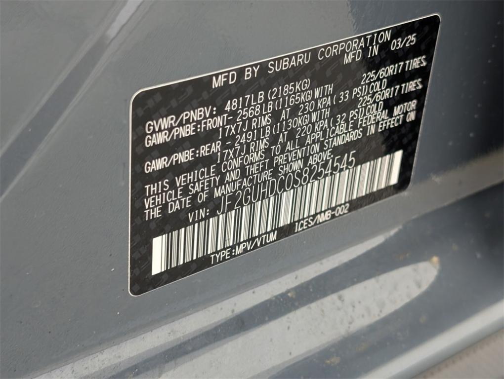 new 2025 Subaru Crosstrek car, priced at $30,689
