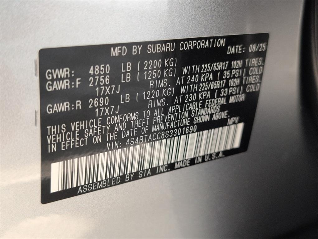 new 2025 Subaru Outback car, priced at $35,556