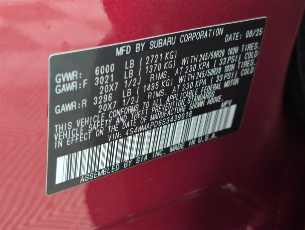 new 2025 Subaru Ascent car, priced at $49,313