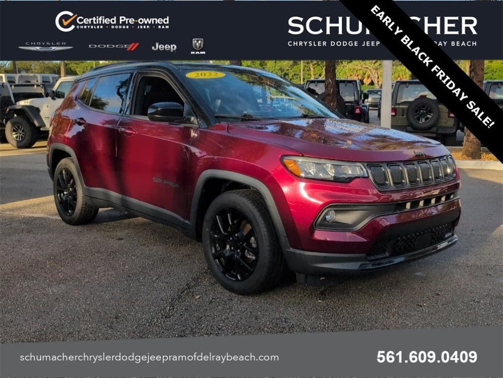 used 2022 Jeep Compass car, priced at $19,488