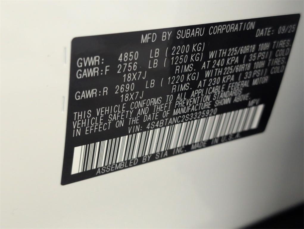 new 2025 Subaru Outback car, priced at $39,920