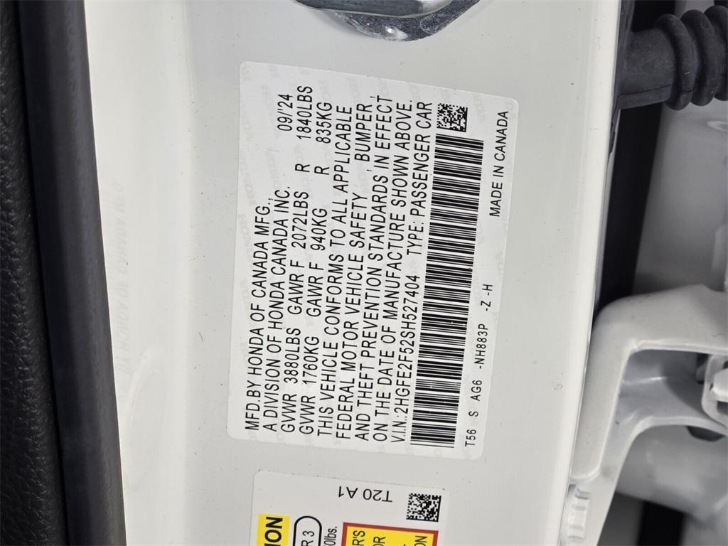 used 2025 Honda Civic car, priced at $25,000