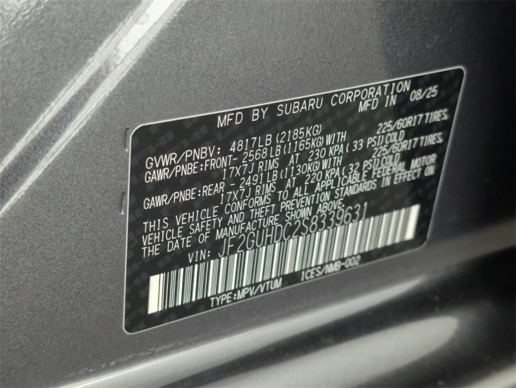 new 2025 Subaru Crosstrek car, priced at $31,443