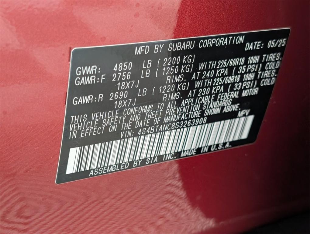 new 2025 Subaru Outback car, priced at $40,523