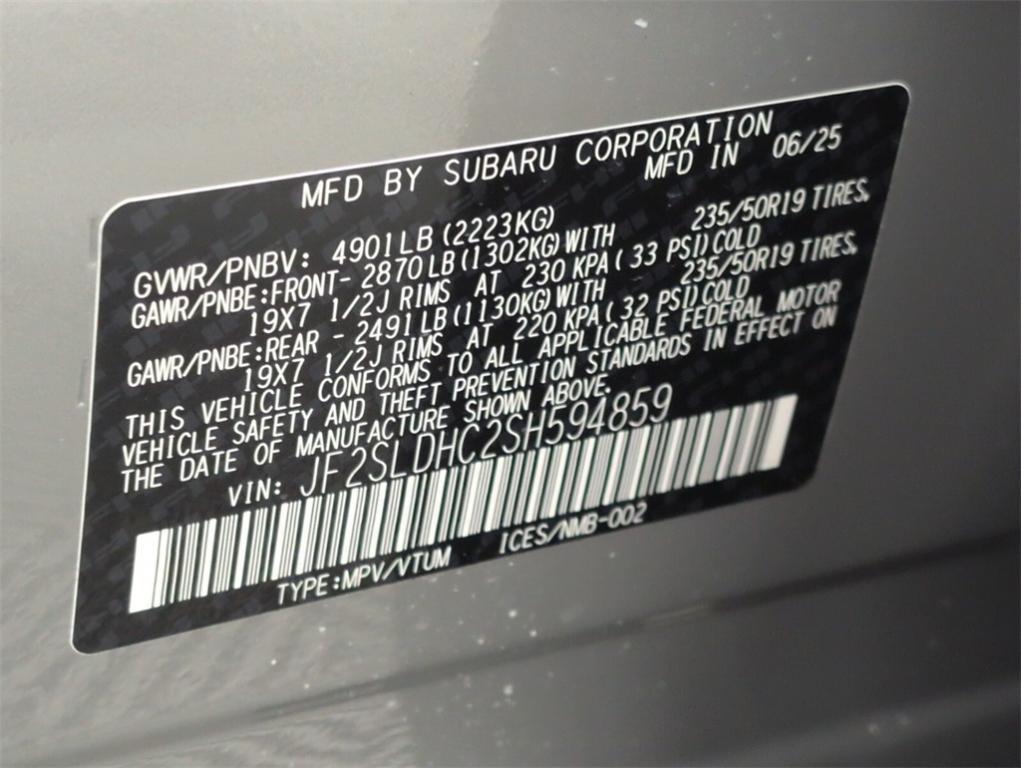 new 2025 Subaru Forester car, priced at $40,507