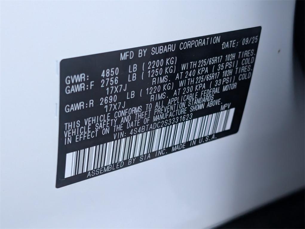 new 2025 Subaru Outback car, priced at $36,610