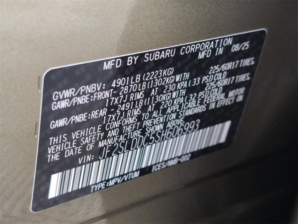 new 2025 Subaru Forester car, priced at $36,376