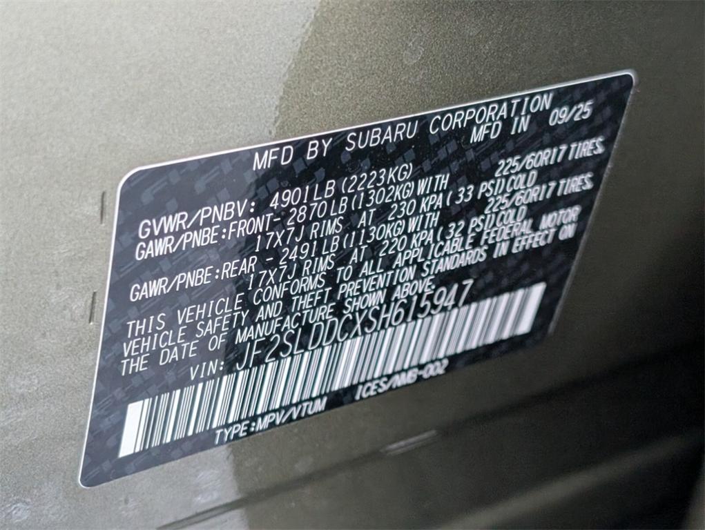 new 2025 Subaru Forester car, priced at $37,066