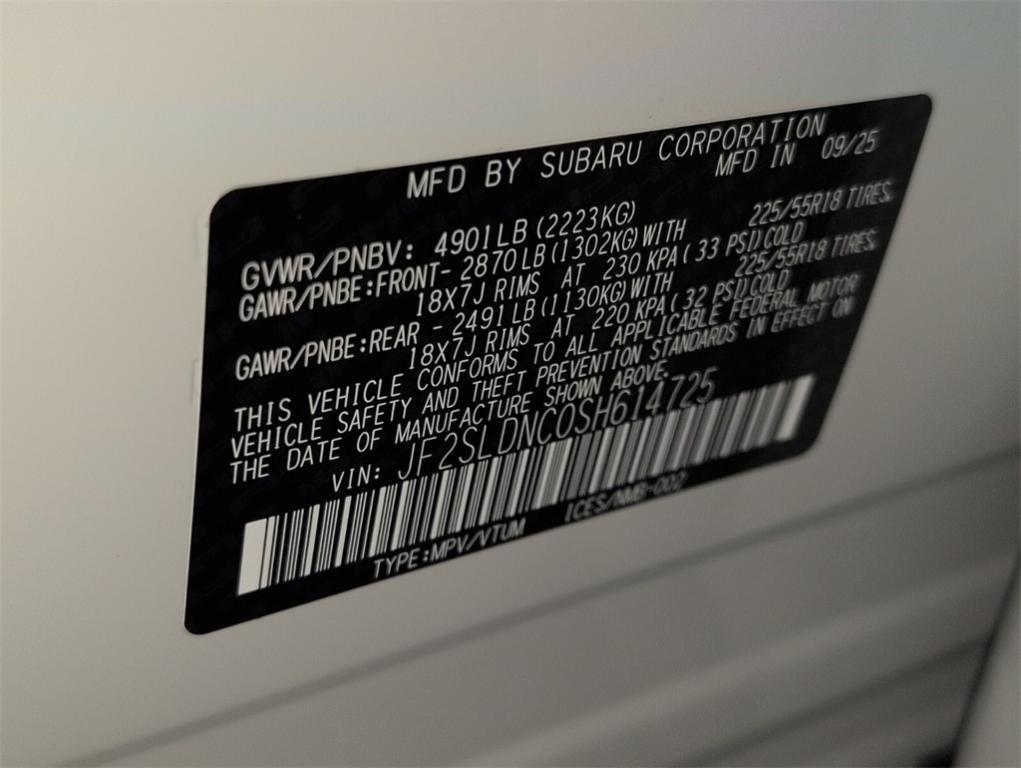 new 2025 Subaru Forester car, priced at $40,626