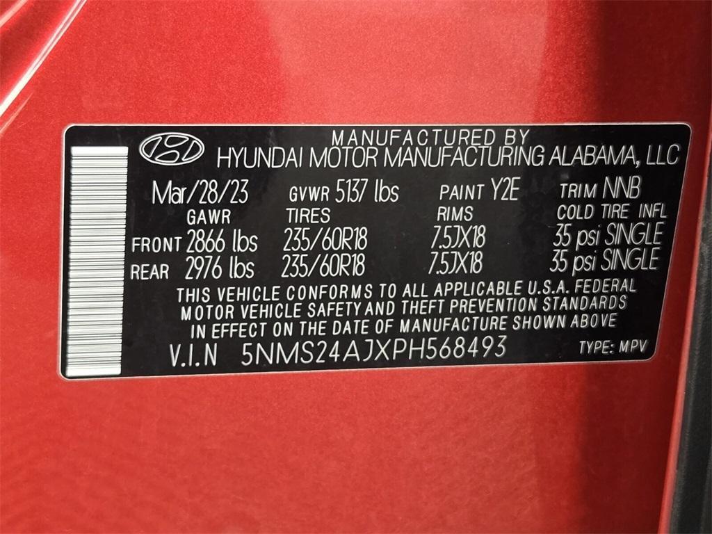 used 2023 Hyundai Santa Fe car, priced at $18,450