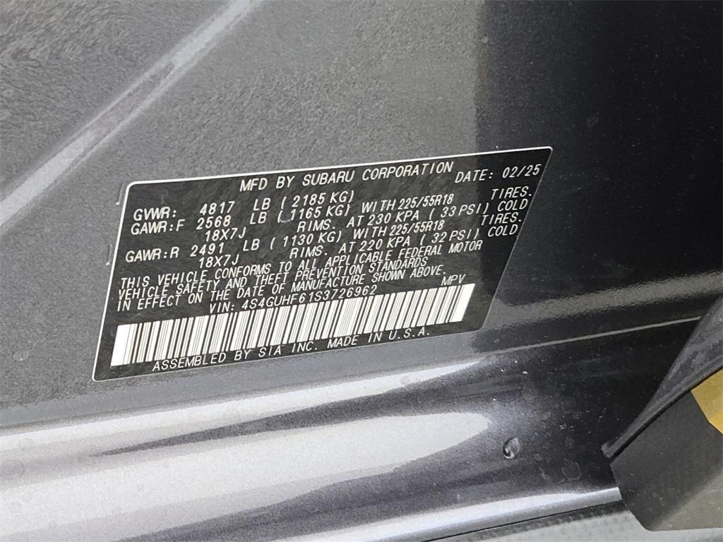 new 2025 Subaru Crosstrek car, priced at $32,172