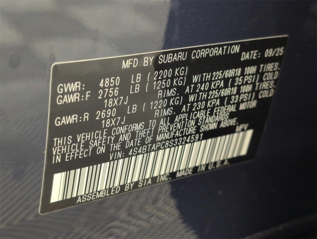 new 2025 Subaru Outback car, priced at $45,063