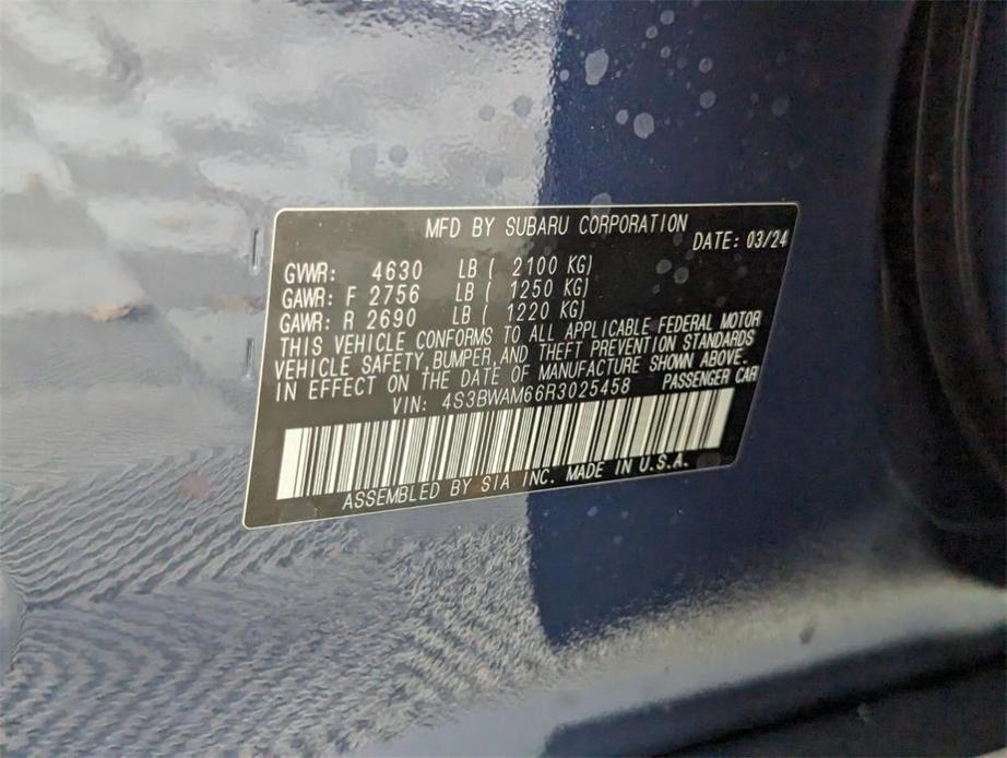 new 2024 Subaru Legacy car, priced at $31,864