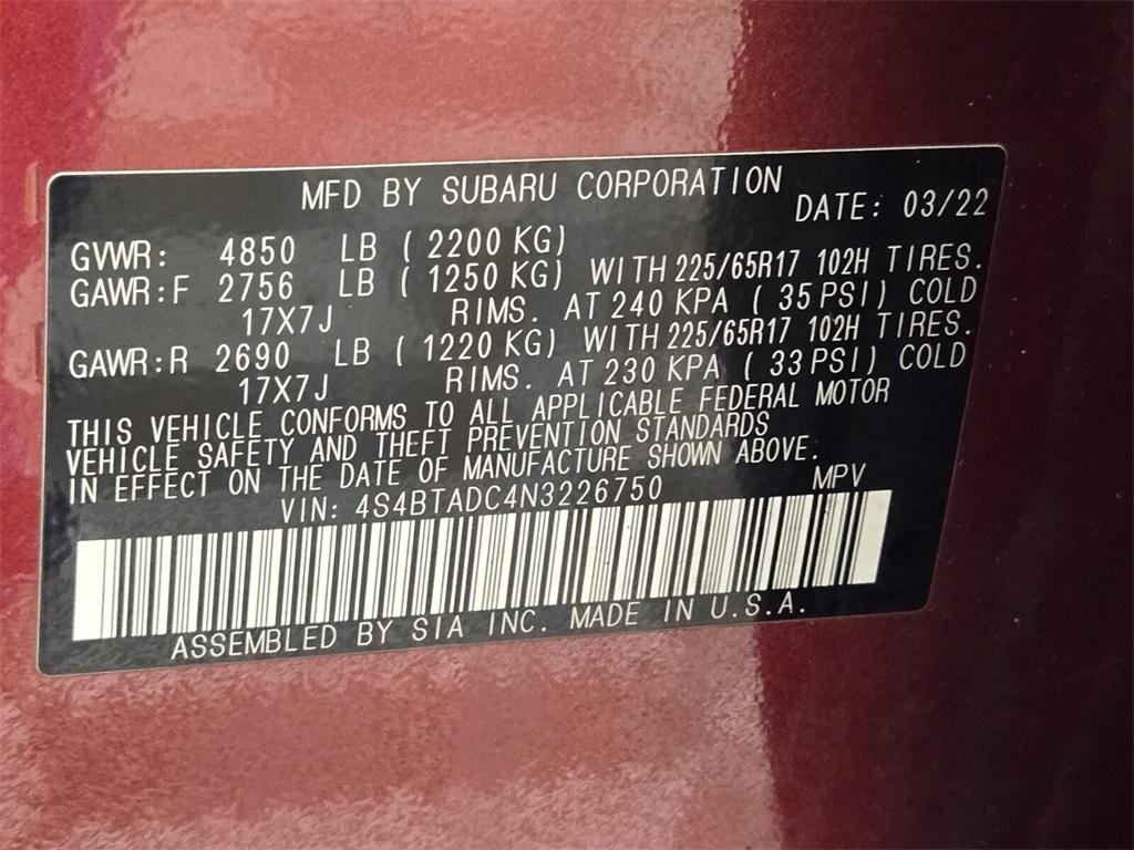 used 2022 Subaru Outback car, priced at $22,488