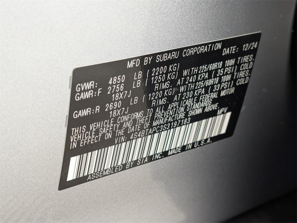 new 2025 Subaru Outback car, priced at $41,260
