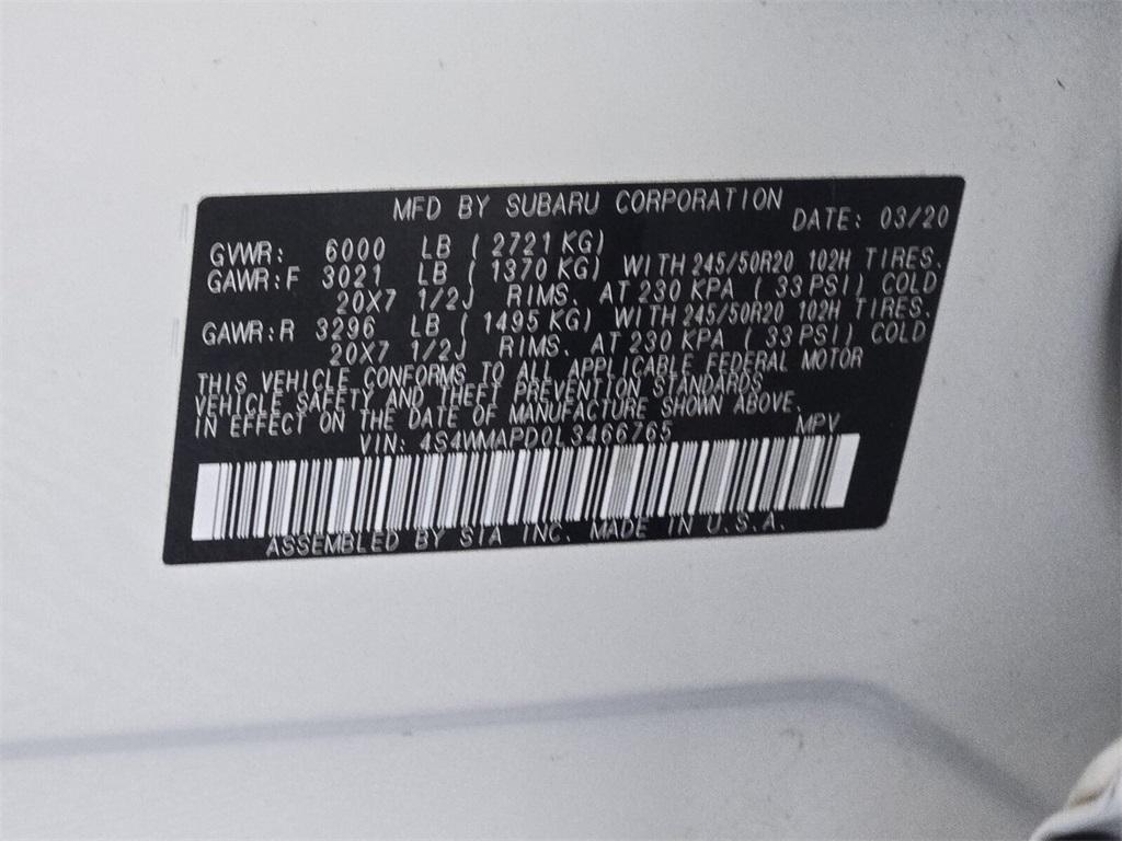 used 2020 Subaru Ascent car, priced at $21,988