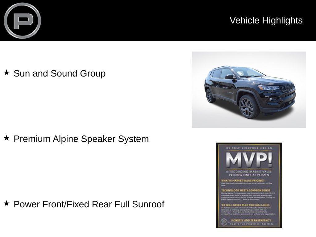 new 2025 Jeep Compass car, priced at $37,105