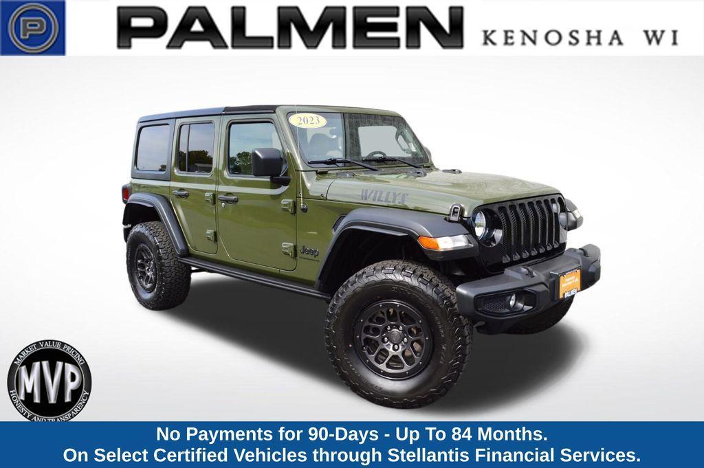 used 2023 Jeep Wrangler car, priced at $32,200