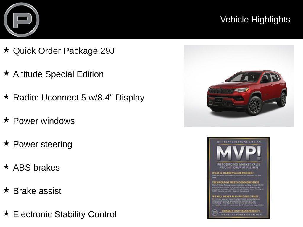 new 2025 Jeep Compass car, priced at $28,620
