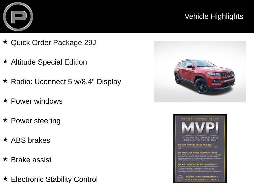 new 2025 Jeep Compass car, priced at $28,620