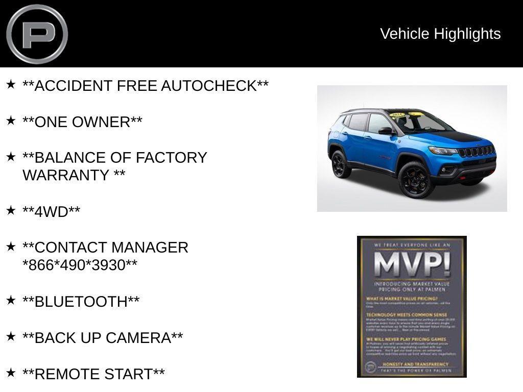 used 2024 Jeep Compass car, priced at $26,500