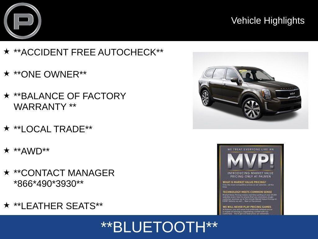 used 2022 Kia Telluride car, priced at $31,500