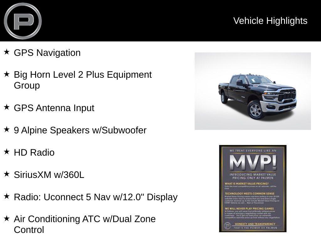 new 2025 Ram 2500 car, priced at $62,355