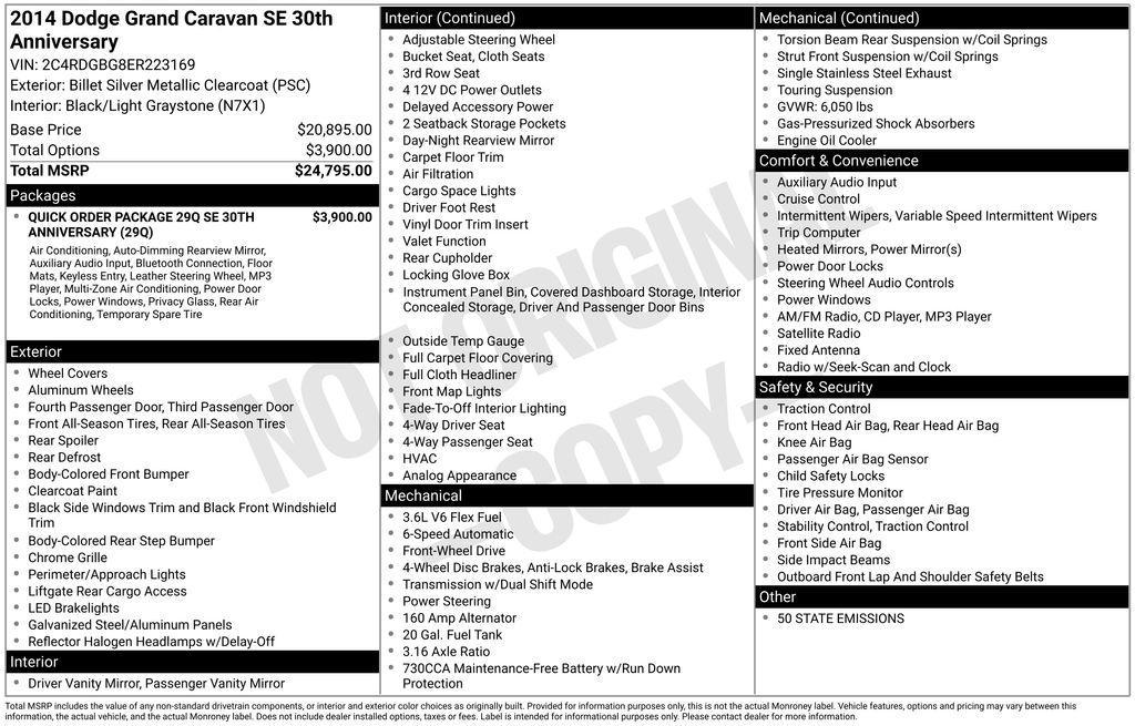 used 2014 Dodge Grand Caravan car, priced at $11,000