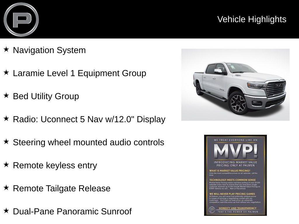 new 2025 Ram 1500 car, priced at $72,995