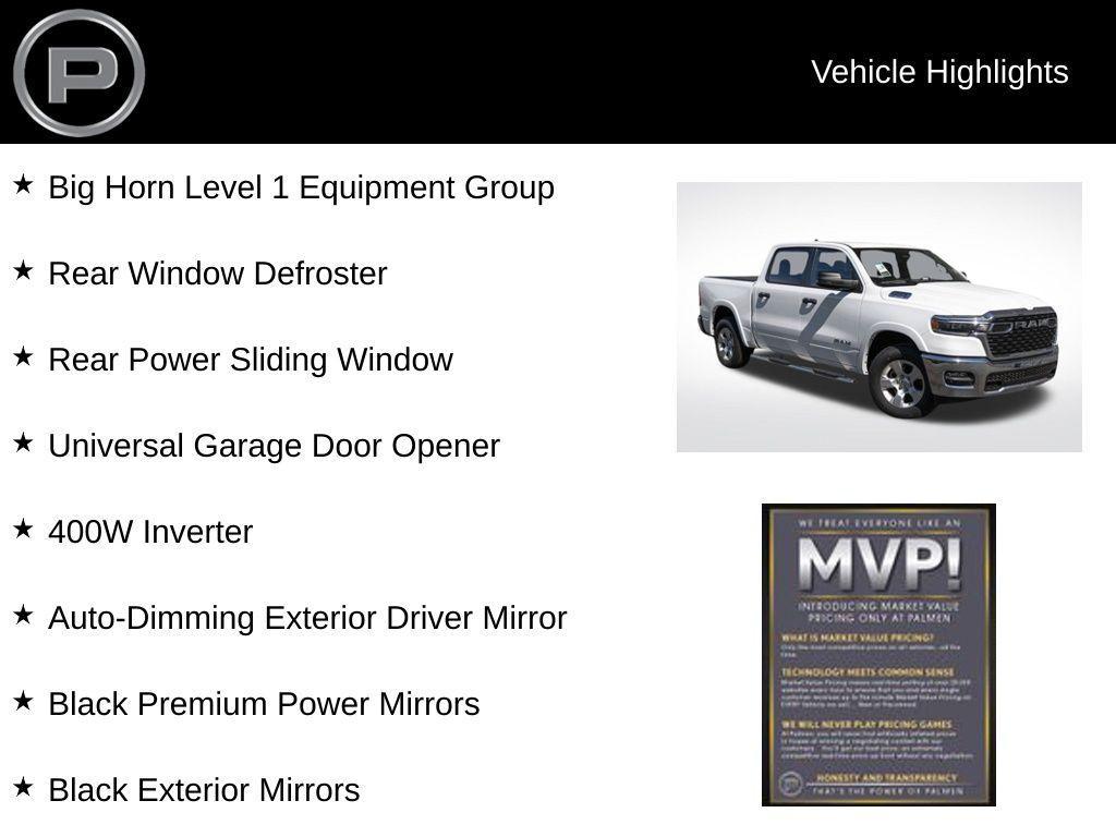 new 2025 Ram 1500 car, priced at $56,530