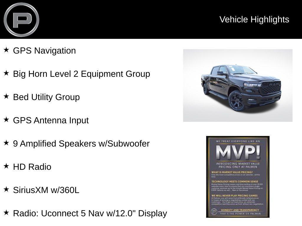 new 2025 Ram 1500 car, priced at $64,475