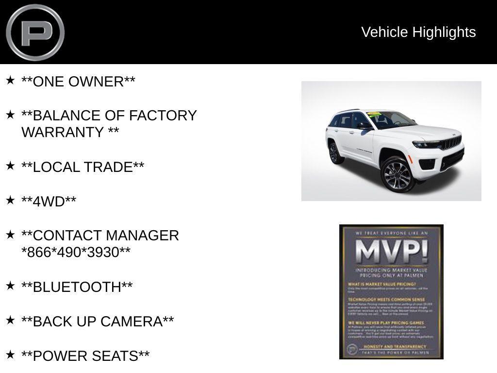 used 2023 Jeep Grand Cherokee car, priced at $39,000