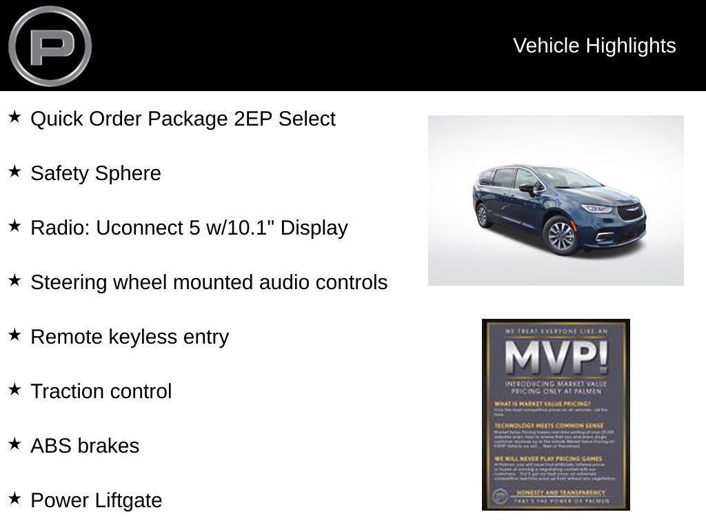 new 2025 Chrysler Pacifica Hybrid car, priced at $44,325