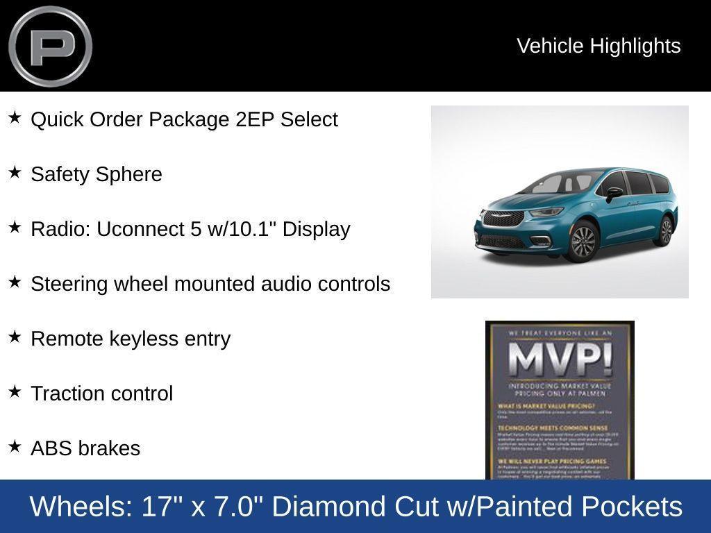 new 2025 Chrysler Pacifica Hybrid car, priced at $44,325