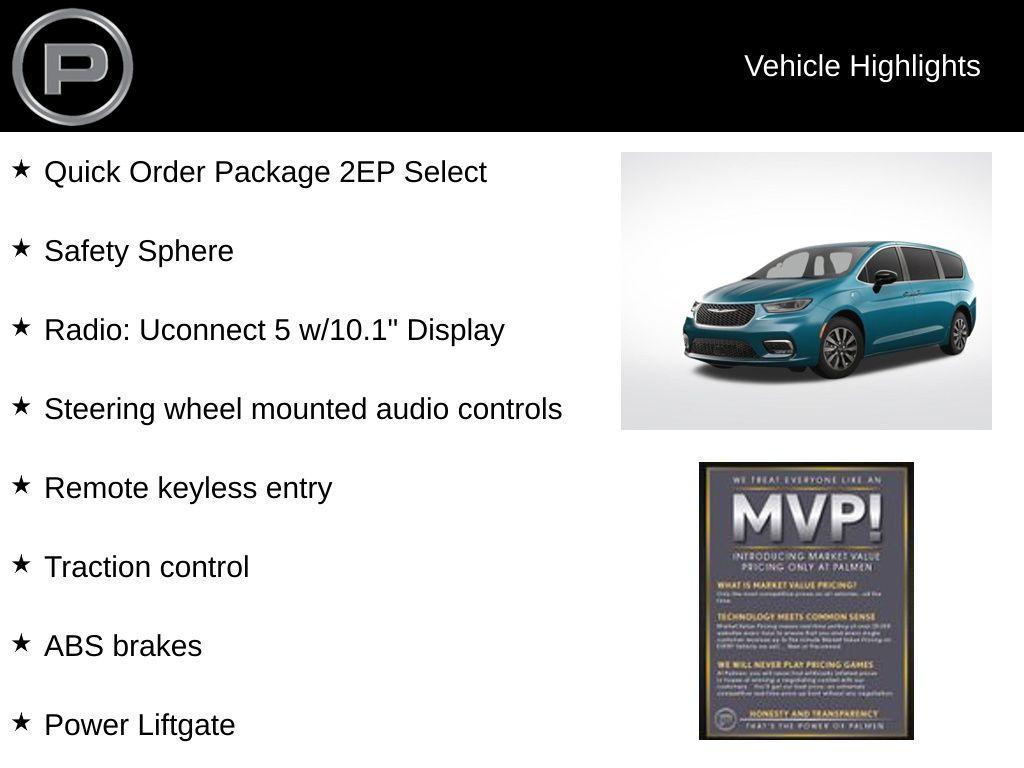 new 2025 Chrysler Pacifica Hybrid car, priced at $44,325
