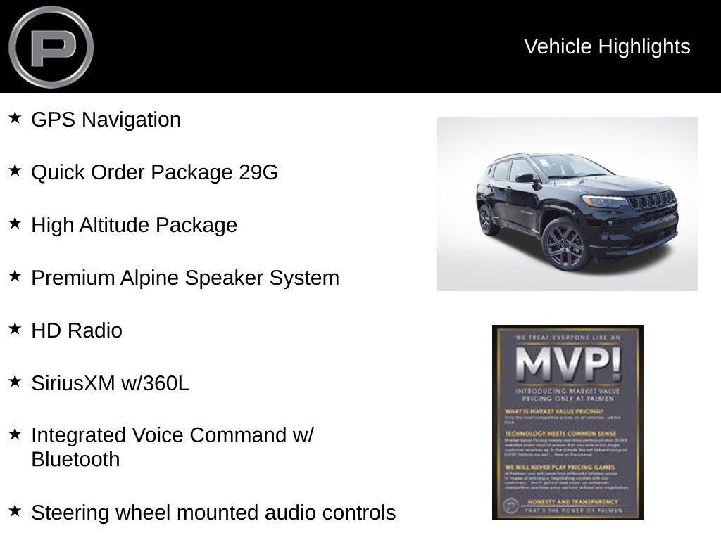 new 2025 Jeep Compass car, priced at $33,187