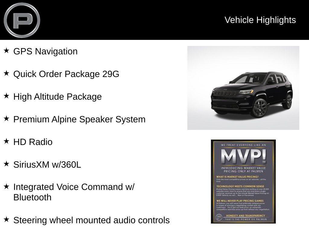 new 2025 Jeep Compass car, priced at $33,187