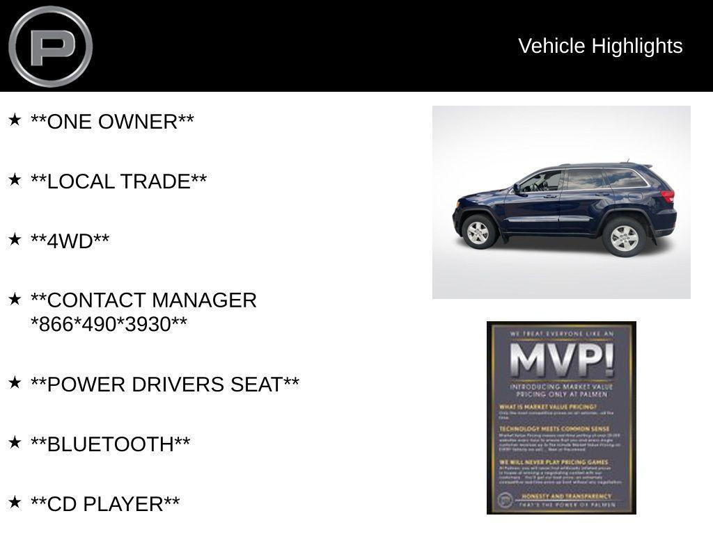 used 2013 Jeep Grand Cherokee car, priced at $11,899