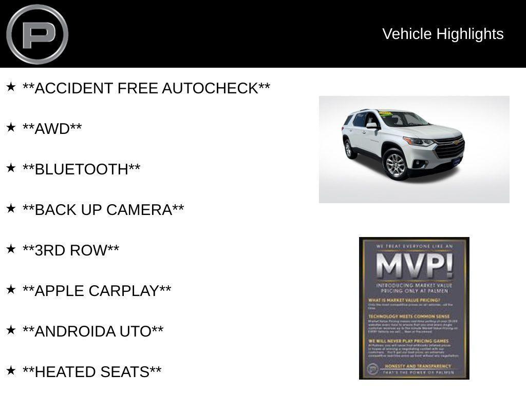 used 2018 Chevrolet Traverse car, priced at $18,500