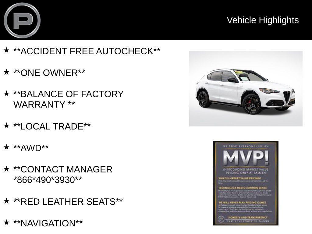 used 2024 Alfa Romeo Stelvio car, priced at $37,600