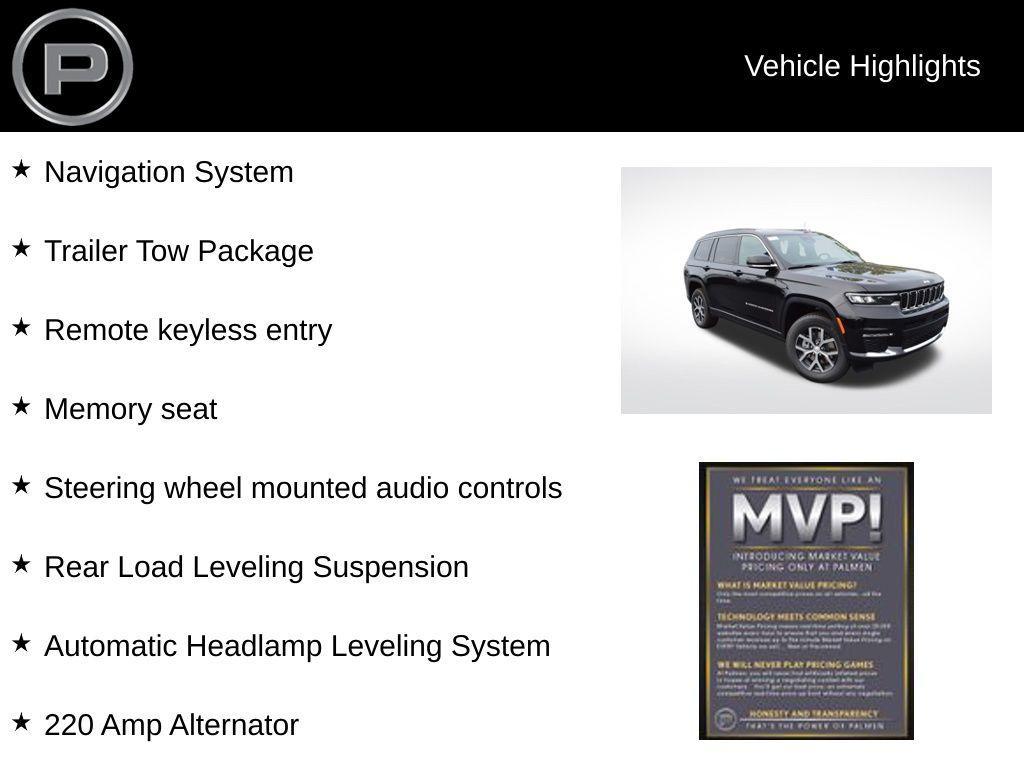 new 2025 Jeep Grand Cherokee L car, priced at $46,961