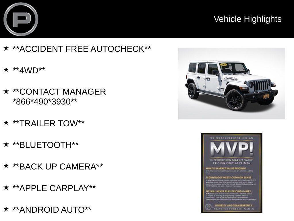 used 2021 Jeep Wrangler Unlimited car, priced at $35,989