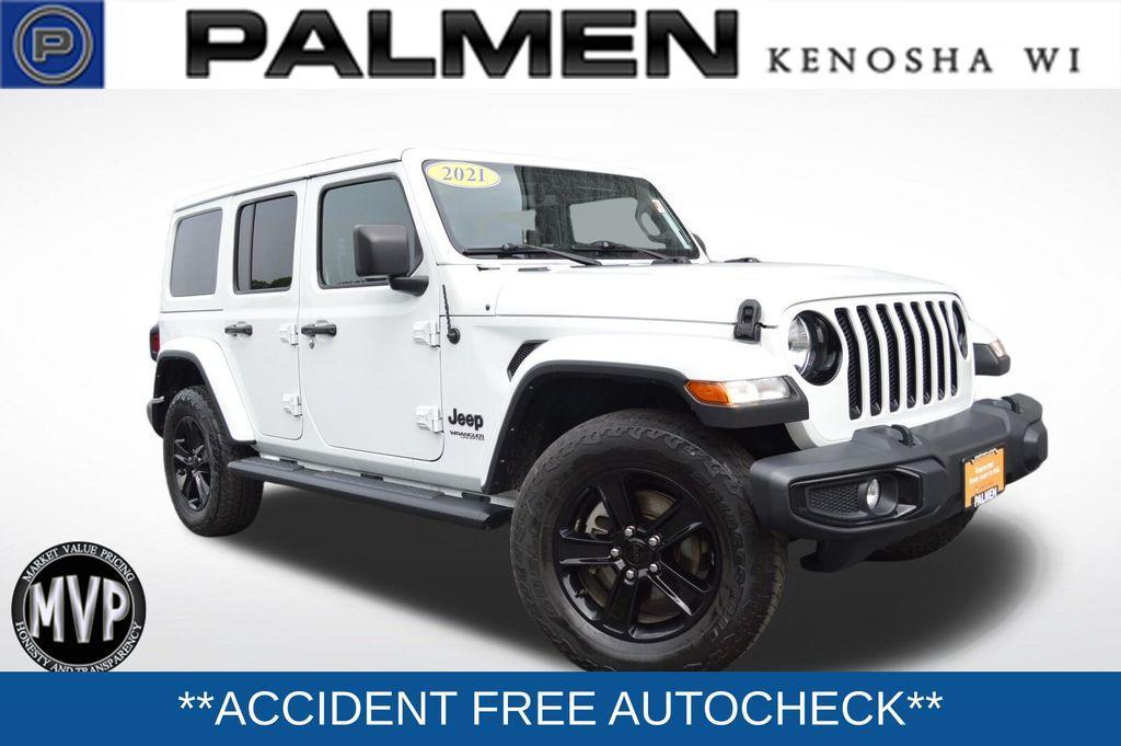 used 2021 Jeep Wrangler Unlimited car, priced at $33,900
