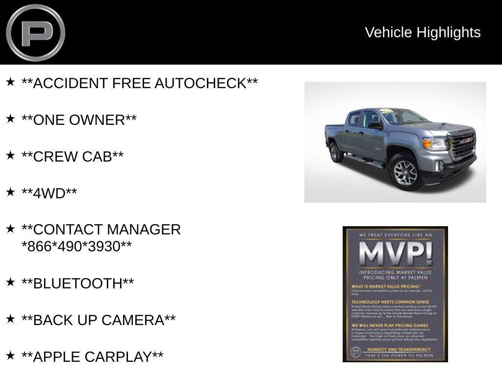 used 2022 GMC Canyon car, priced at $35,000